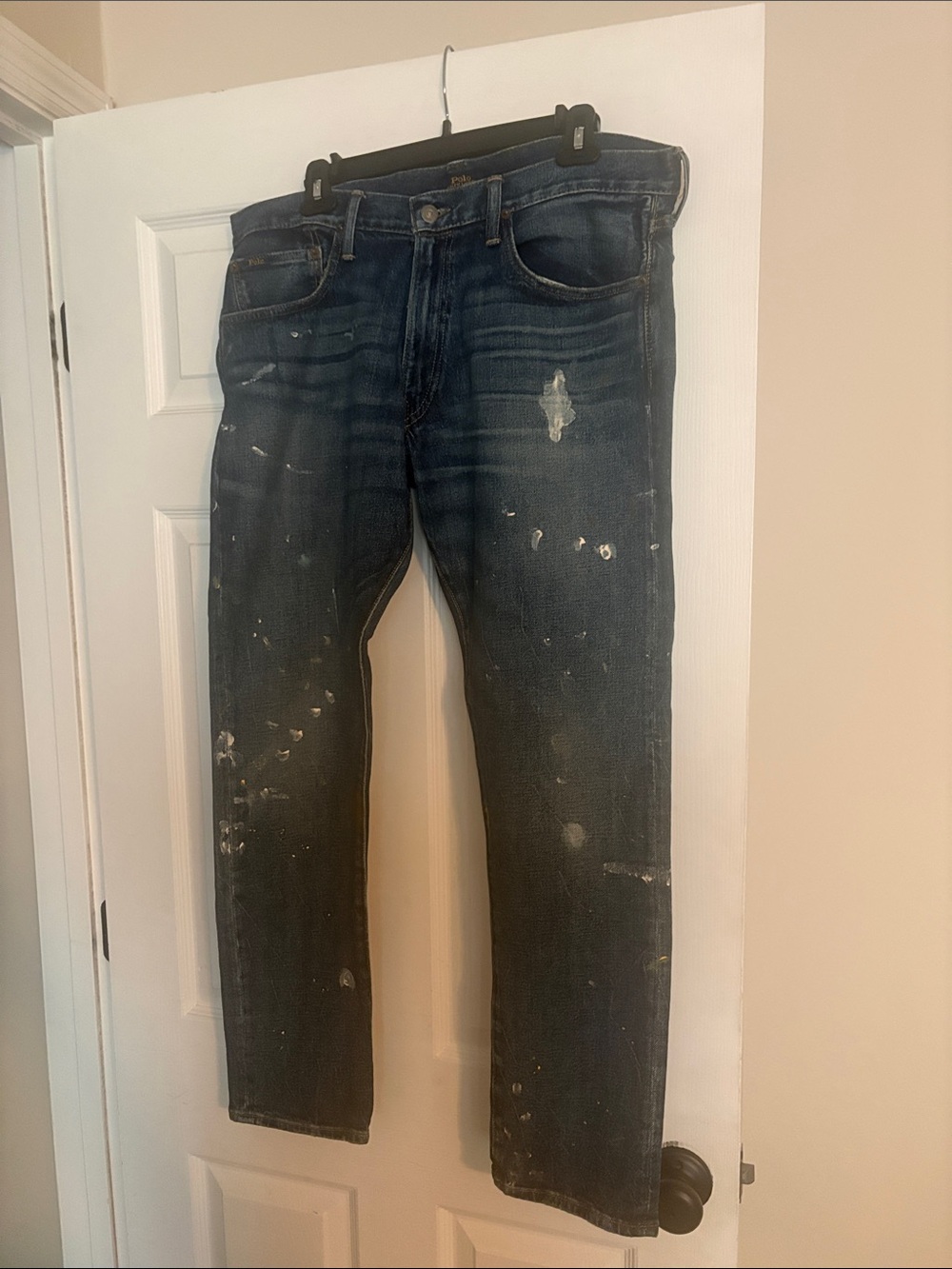 Ralph Lauren Men's Dark Blue Straight-Leg Jeans